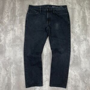 Outerknown Drifter Jeans Mens 32x30 Black Tapered Fit Straight Leg Organic Denim